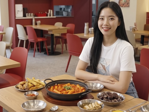 브랜드광고 떡볶이 매장